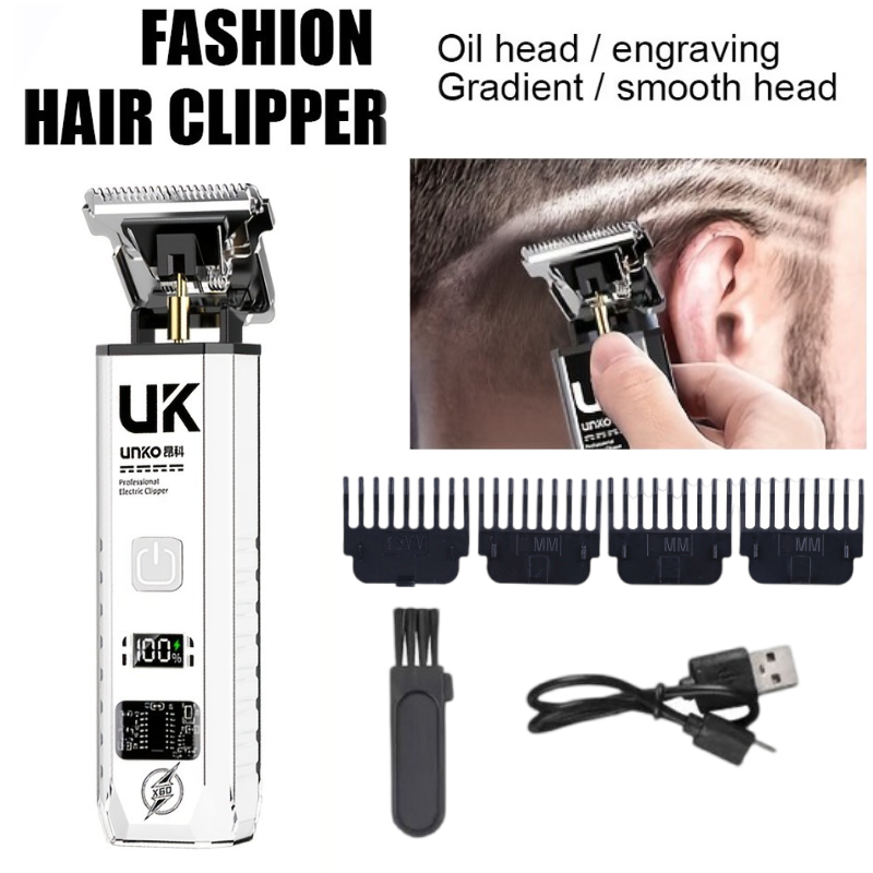 Men'S Grooming Essentials - 電気バリカン男性用コードレスひげトリマープロフェッショナル理容シェーバー4ガイドコームブラシUSB C充電グルーム
