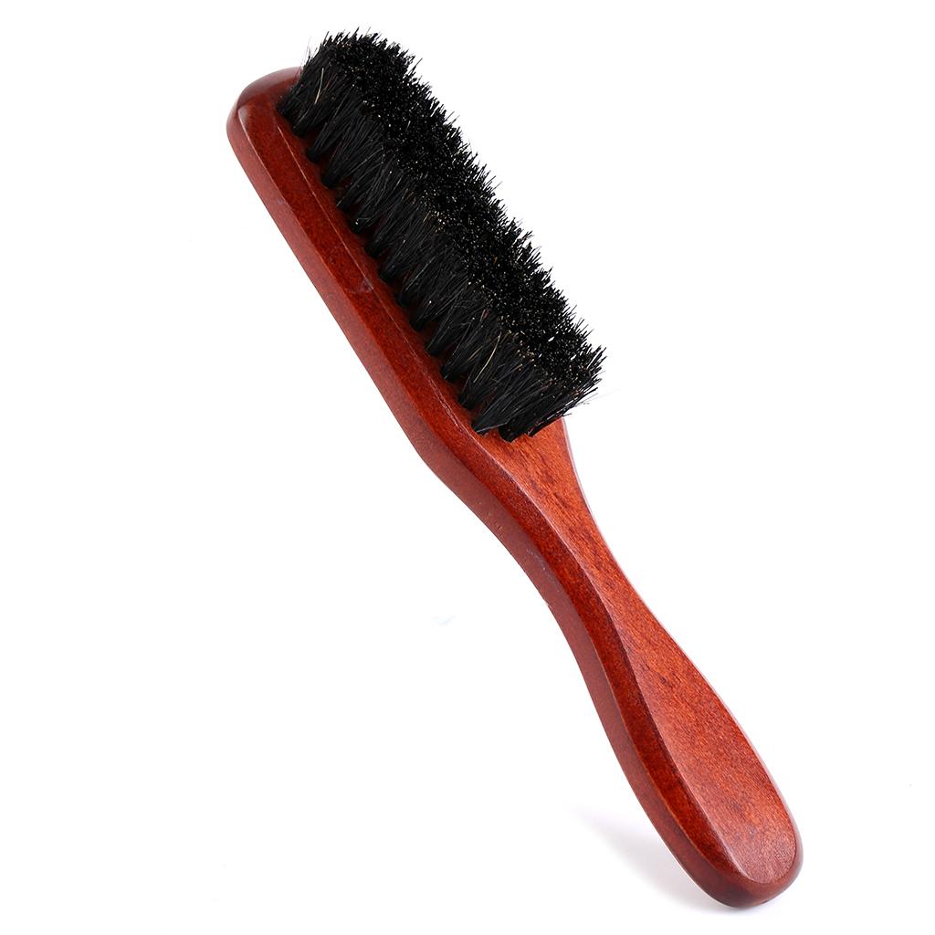 Men Grooming Home - 男性用ひげブラシ 木製毛ブラシ ひげグルーミングコーム ヘアスタイリングセット 旅行用 家庭用