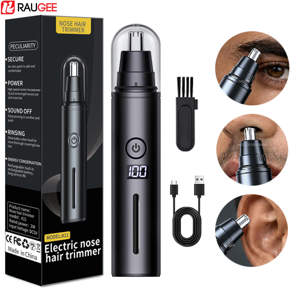 Grooming Men'S Hair - 男性用鼻毛トリマー ミニポータブル鼻毛カッター 電動鼻毛耳毛トリマー USB充電式鼻毛除去器