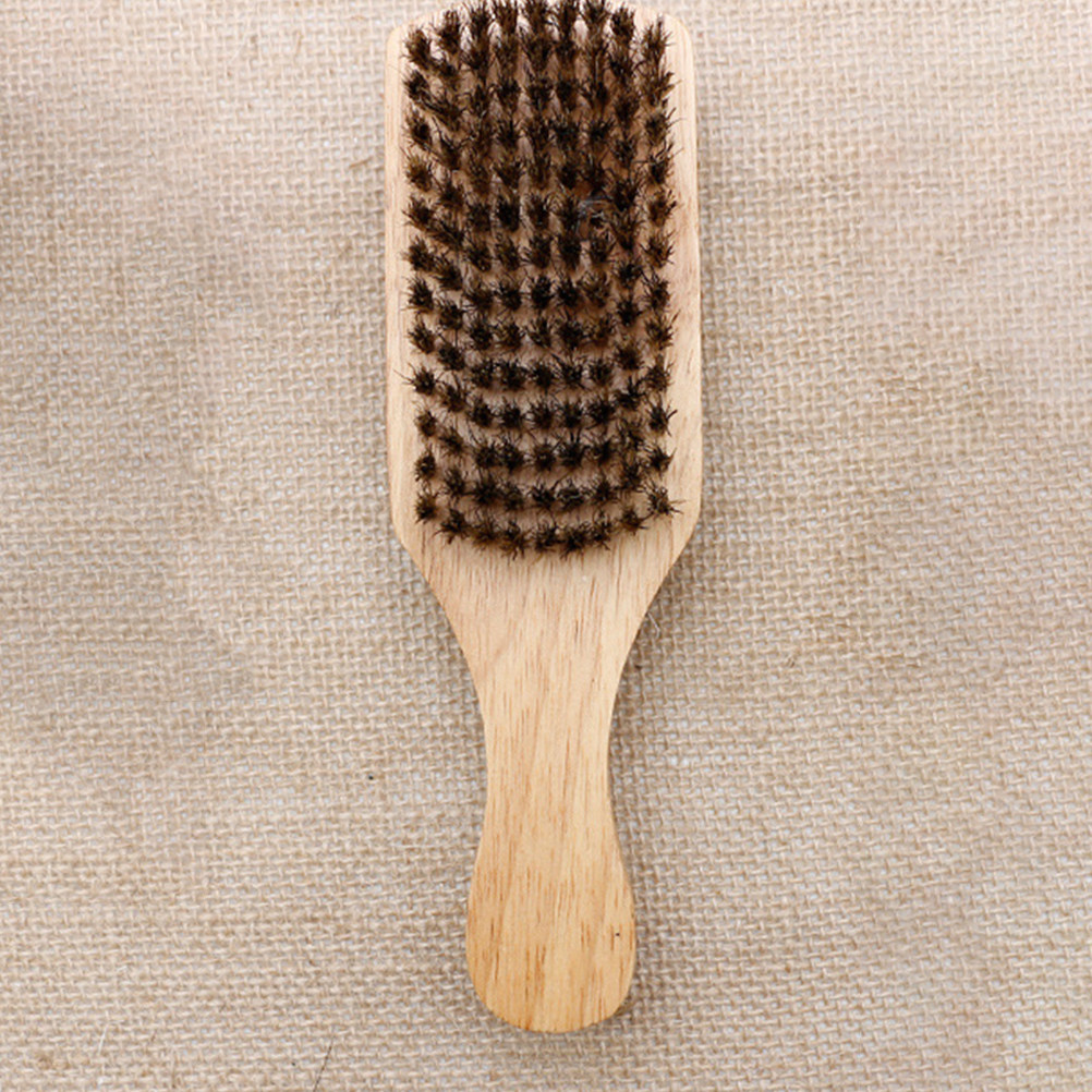 Men'S Grooming Hair - 2個入り髭スタイリングコーム 両面猪毛ブラシ 髭グルーミングツール ポータブルトラベル木製コーム 男性用太髪スタイリング