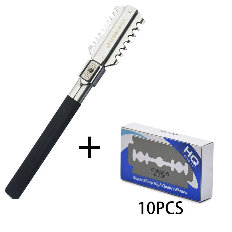 ダブルエッジシェービングヘアカットかみそりナイフの刃手動ヘア - Men'S Grooming Hair のレビューと価格