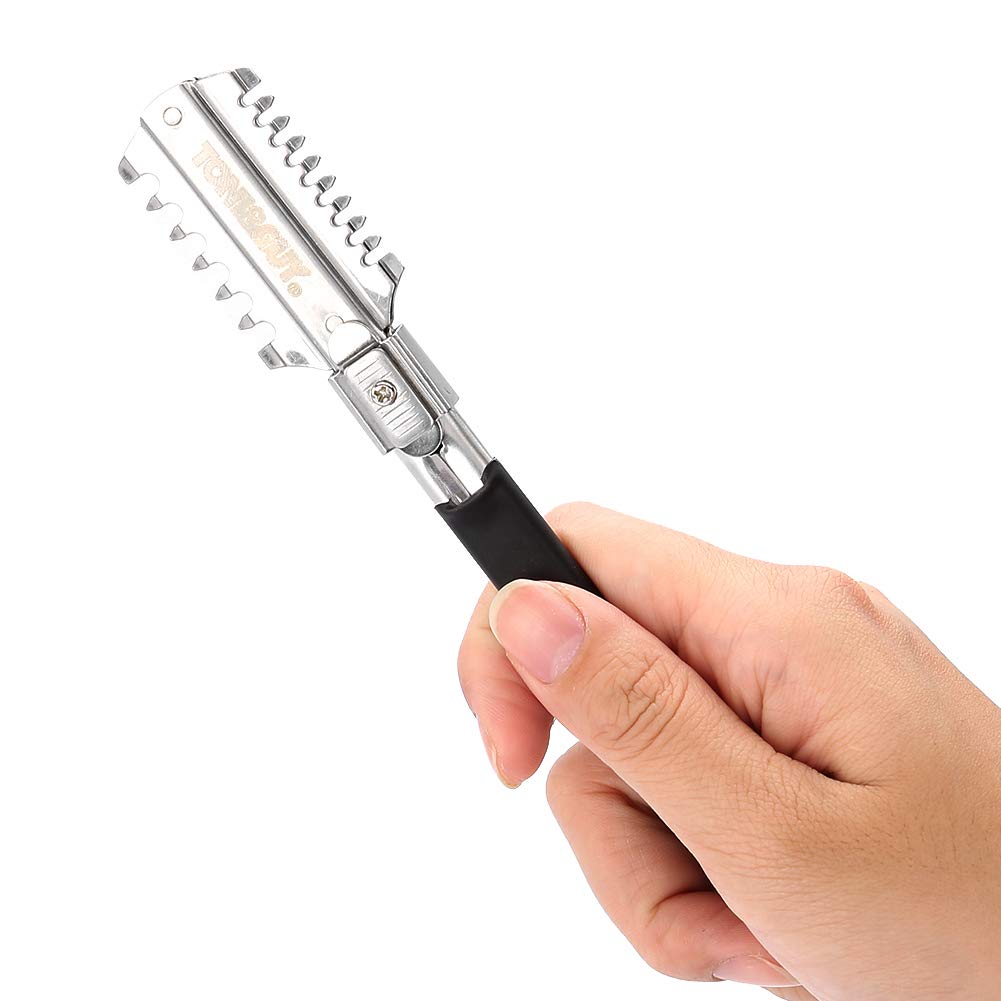 ダブルエッジシェービングヘアカットかみそりナイフの刃手動ヘア - Men'S Grooming Hair のレビューと価格