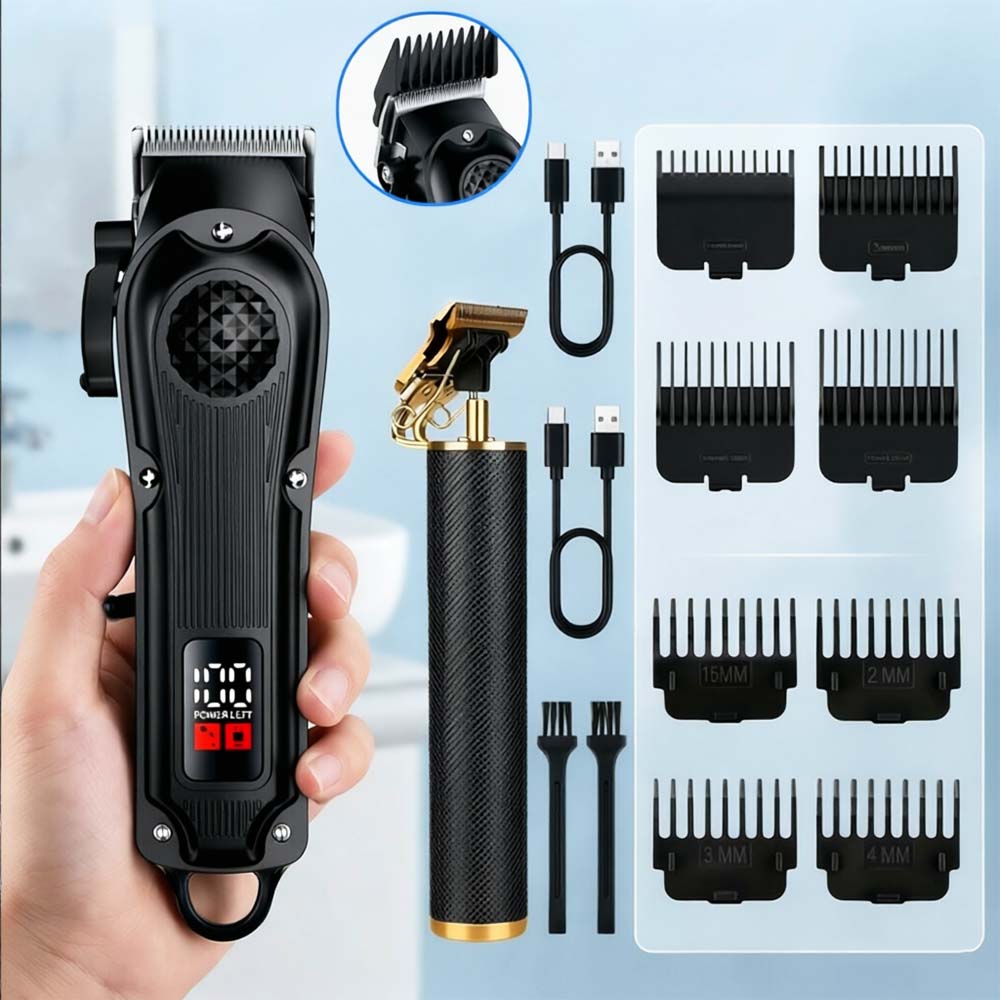 LEDディスプレイ付きプロ用バリカン、コードレス充電式トリマ - Men'S Grooming Essentials のレビューと価格