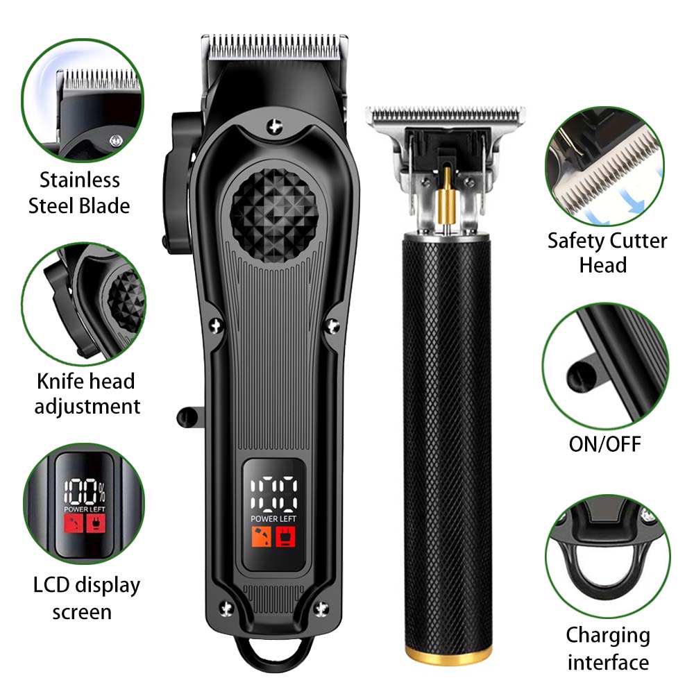 LEDディスプレイ付きプロ用バリカン、コードレス充電式トリマ - Men'S Grooming Essentials のレビューと価格
