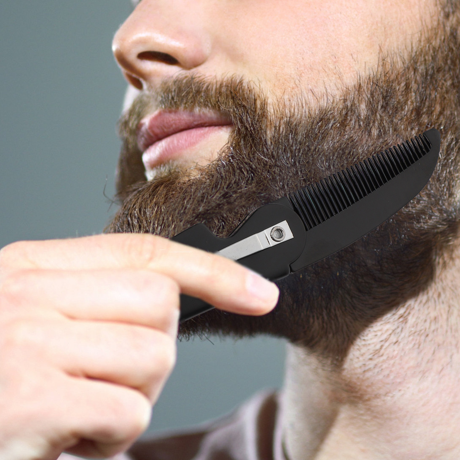 4 個のひげ櫛折りたたみポケットコームポータブルプラスチック - Men'S Grooming Hair のレビューと価格