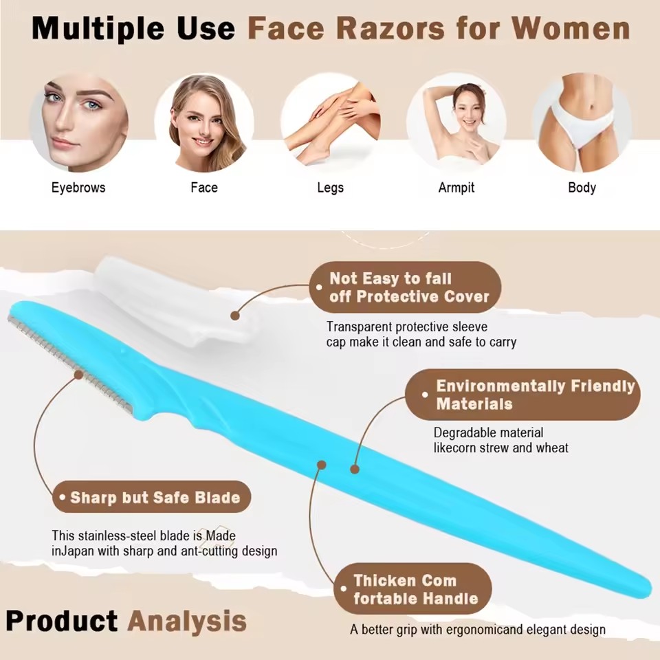 5/10/30/40個入り眉毛剃刀と顔剃刀、女性と男性用、保 - Grooming Men'S Hair のレビューと価格