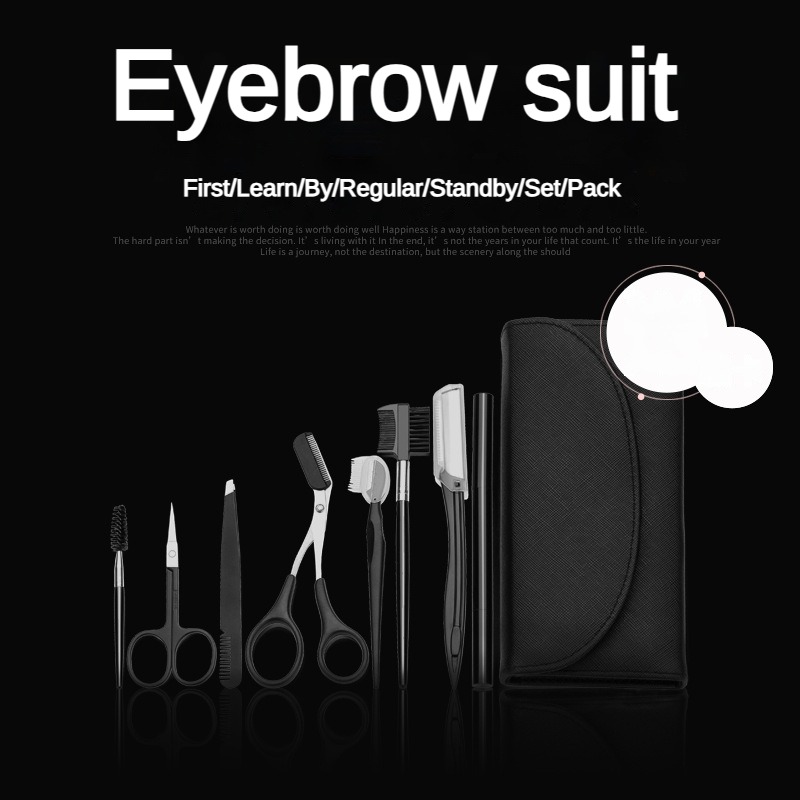 8点入り眉毛グルーミングキット、眉毛シェイパー、アイブロウペ - Men'S Grooming Essentials のレビューと価格