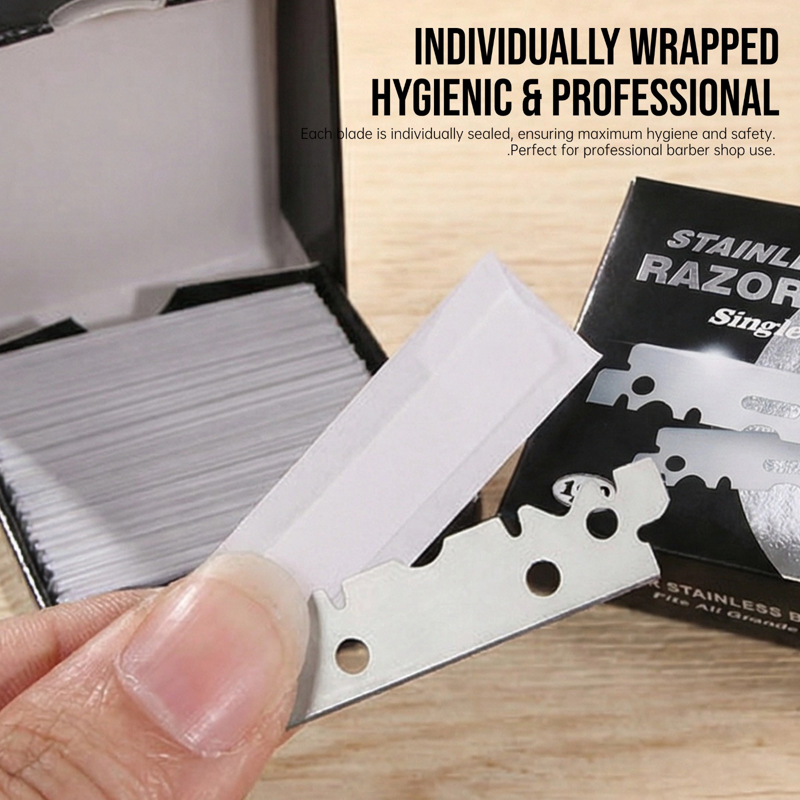 プロの男性用髭剃りホルダー、理髪師用シェービングナイフ、手動 - Men'S Grooming Tape のレビューと価格