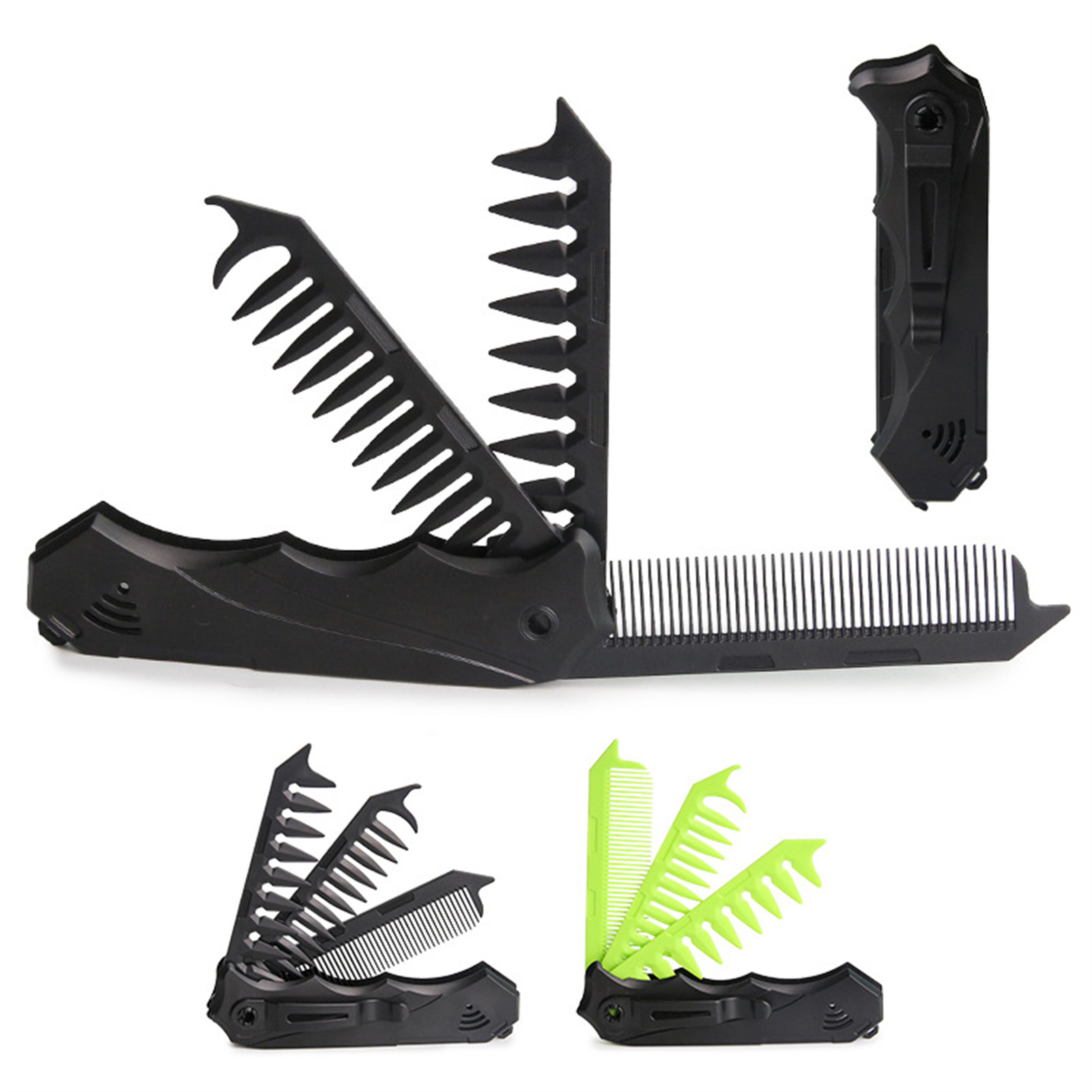 男性と女性のためのデュアルトゥース折りたたみ式コーム、幅広の - Men'S Grooming Essentials のレビューと価格
