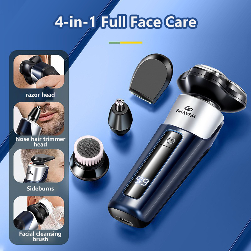 レノボ男性用電気かみそりシェーバーヘッド洗える高速充電フロー - Men'S Grooming Essentials のレビューと価格