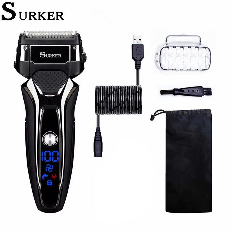 Surker 電気シェーバー男性用充電式インテリジェント往復 - Men'S Grooming Blade のレビューと価格